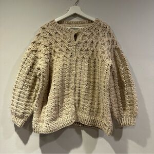 Gemma Hand-crocheted Women's Button Front Cardigan